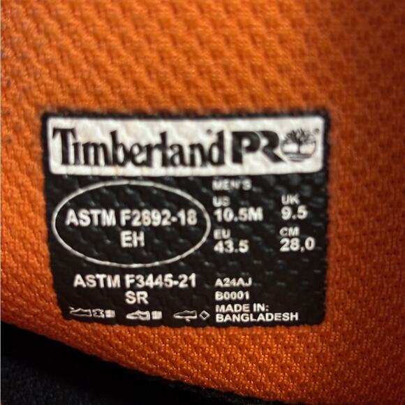 Timberland Pro Men’s Tan Western Style Waterproof Work Boots Size 10.5 main image 12